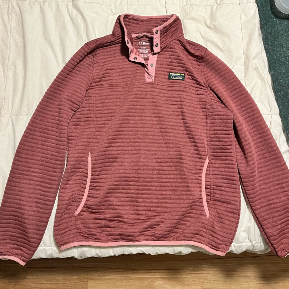 Dusty pink LL Bean Women's Airlight Knit Pullover